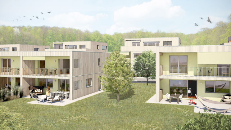 Überbauung Waldegg in Alterswil, Haus 6 und 7 von aussen