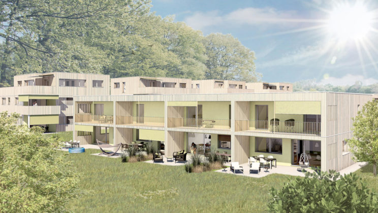 Überbauung Waldegg in Alterswil, Haus 5 von aussen