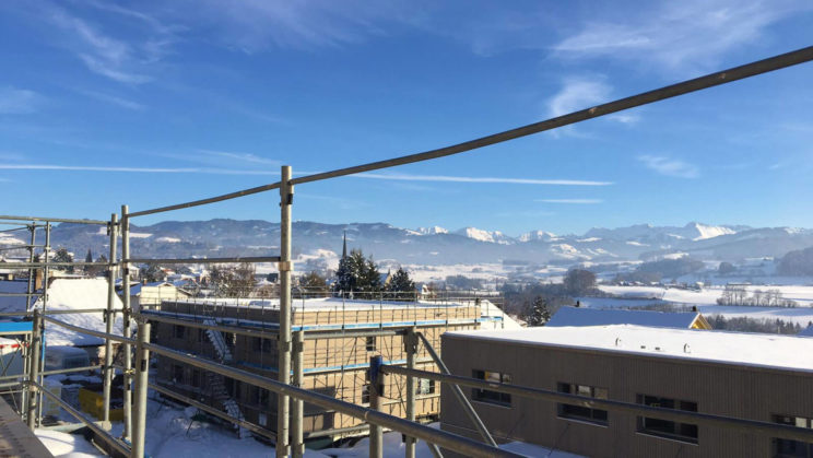 Aussicht von der Überbauung Waldegg in Alterswil (Rineo)
