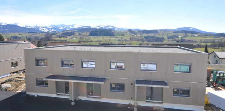 Überbauung Waldegg in Alterswil: Sicht auf Haus 6