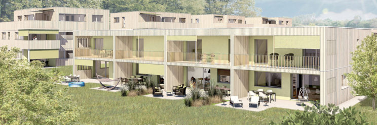 Überbauung Waldegg in Alterswil, Haus 5 von aussen