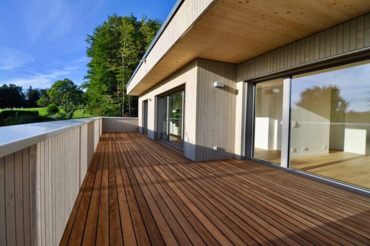 Terrasse einer Attika-Wohnung