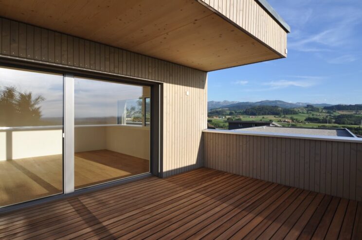 Terrasse einer Attika-Wohnung