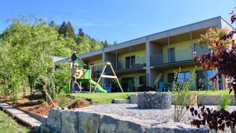 Beispiel einer individuellen Gartengestaltung eines Reiheneinfamilienhauses