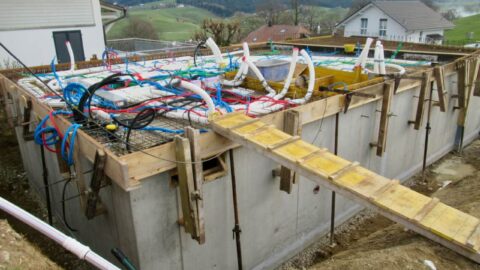 Vorbereitung fürs Erdgeschoss
