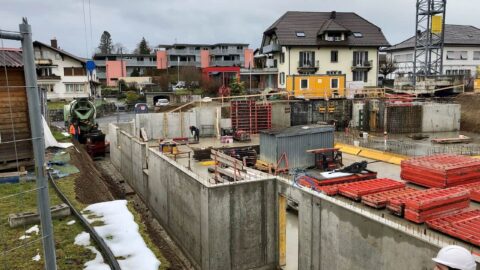 Betonierung des Untergeschosses