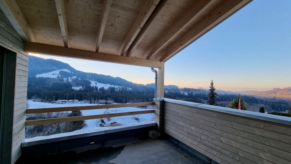 Balkon mit Aussicht