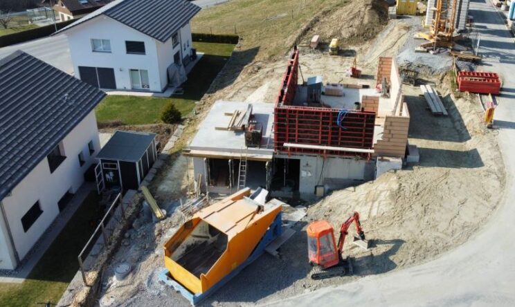 Schalen Betonwände EG