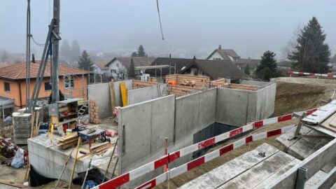 Betonieren Aussenwände